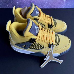 Size 4GS Air Jordan 4 Retro Lightning MPN 408452-700
